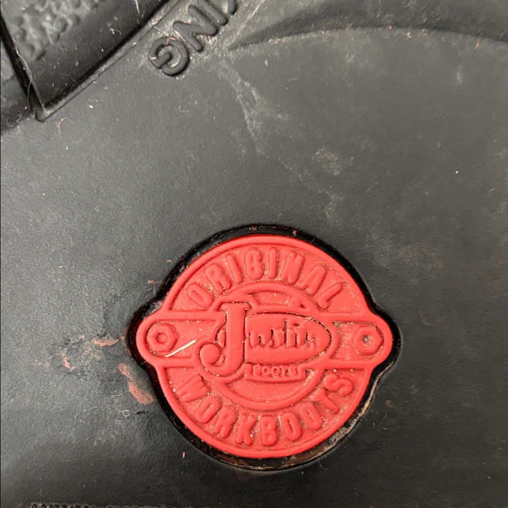 Men's Brown Leather Work Boots - Picture 7 of 8